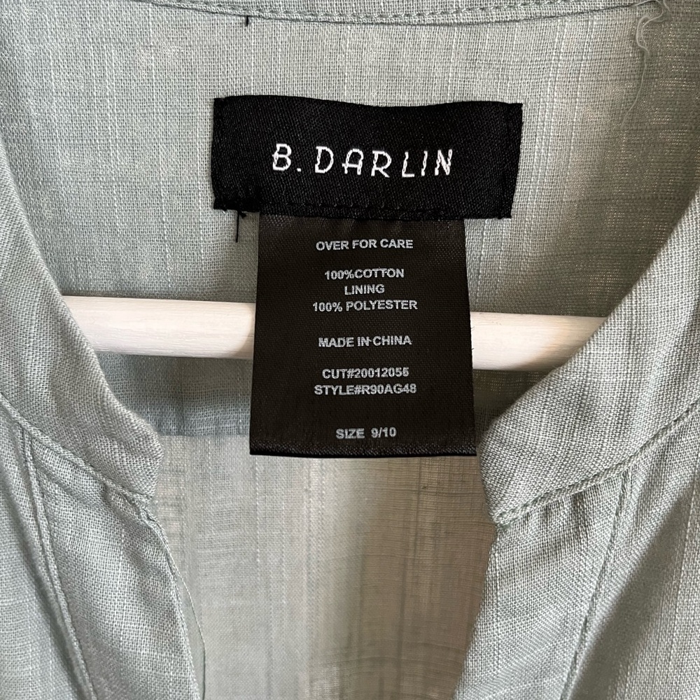 B Darlin Short Sleeve Button Front Dress - Picture 4 of 4